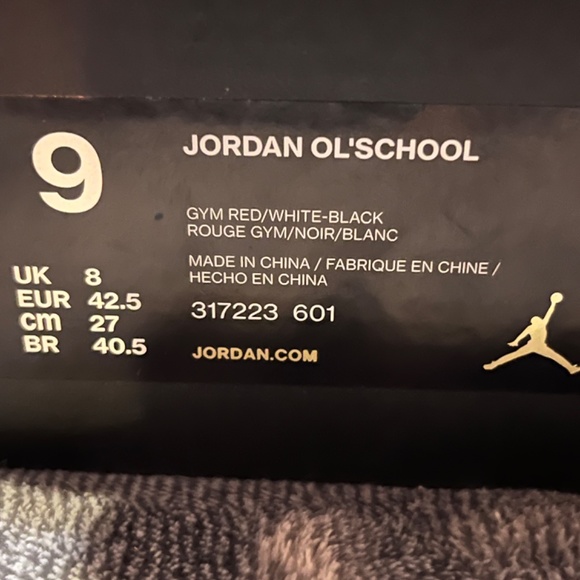 Jordan Ol’School Gym Red/White/Black - Size 9, Lightly Worn - Picture 8 of 8